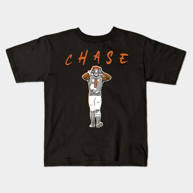 Ja'Marr Chase Bengals Kids T-Shirt by islandersgraphics